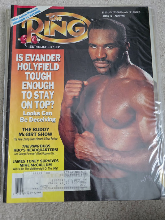 Evander Holyfield - The RING Boxing Magazine April 1992