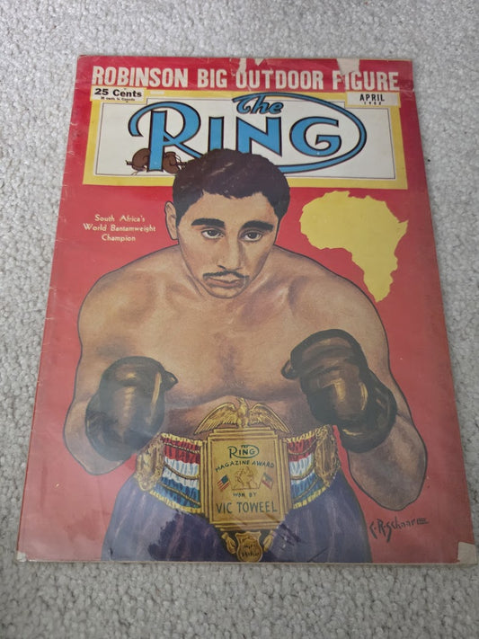 The RING APRIL 1952 Boxing Magazine - S Africa's Bantamweight Champ