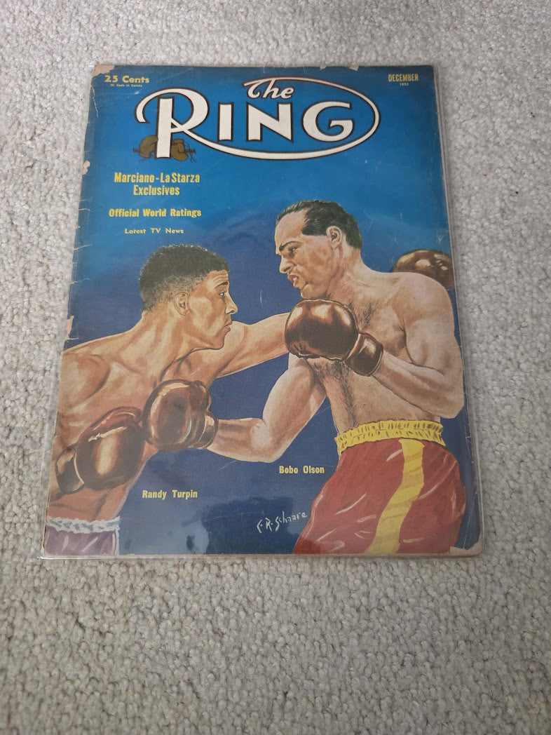ring magazine DECEMBER 1953 TURPIN OLSON