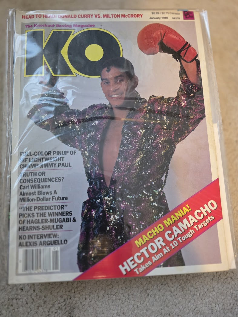 KO Boxing Magazine January 1986 Hector Camacho