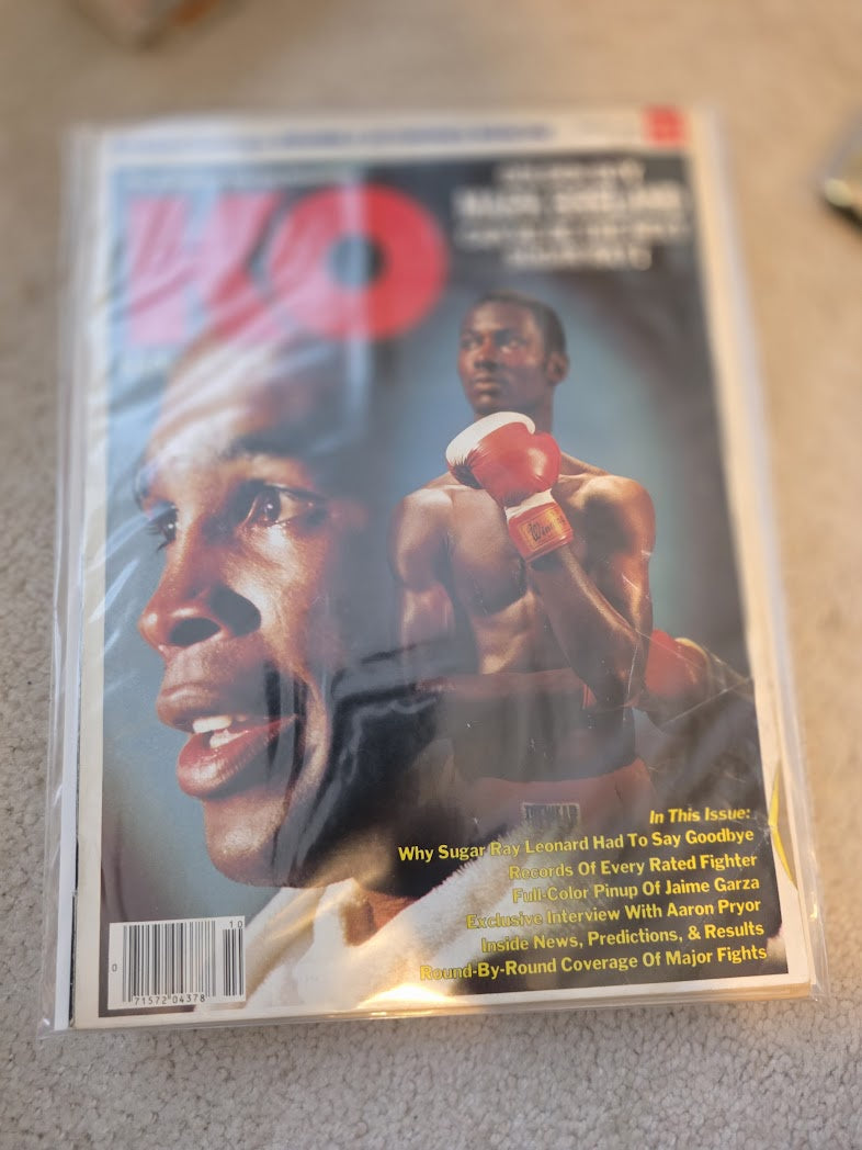 1984 October KO Knockout Boxing Magazine Mark Breland Sugar Ray