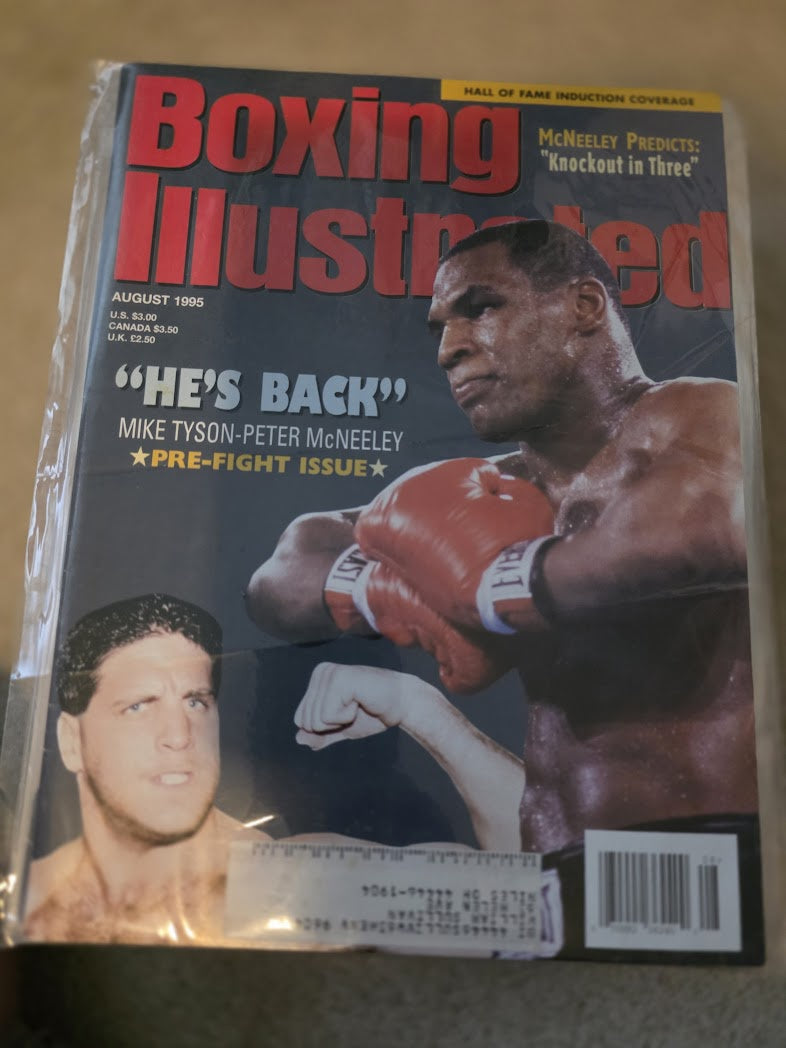 Boxing Illustrated Magazine August 1995 Mike Tyson and Peter McNeeley