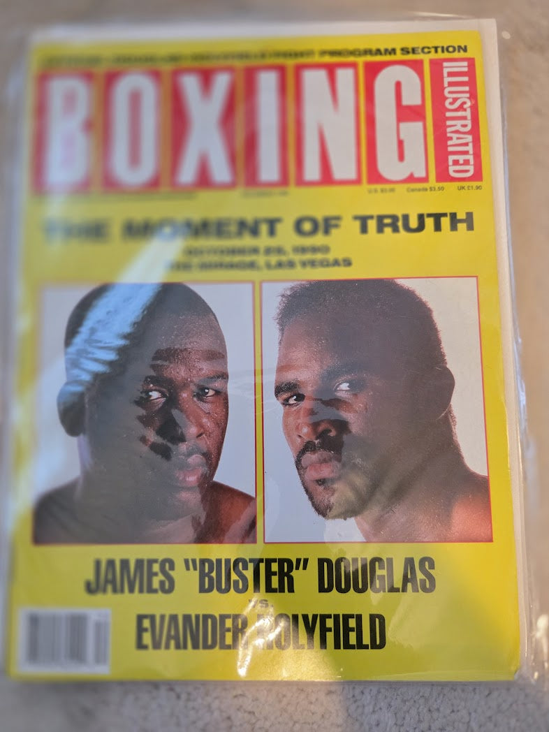 JAMES "BUSTER" DOUGLAS vs. EVANDER HOLYFIELD Boxing Illustrated December 1990