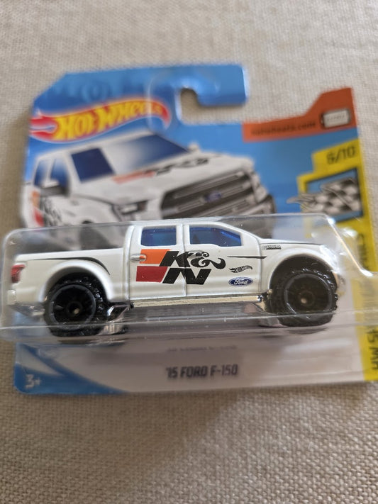 2018 Hot Wheels '15 Ford F-150 White K & N Livery HW Speed Graphics 6/10
