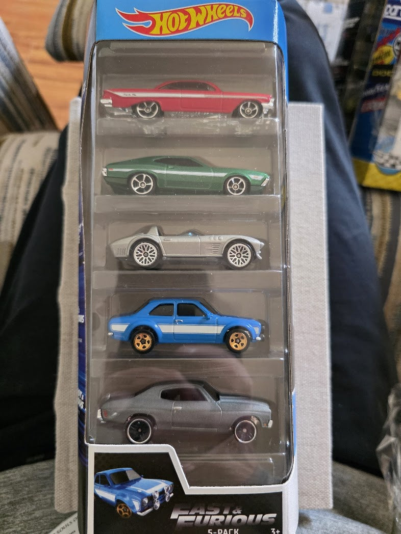 Hot Wheels Fast & Furious Diecast Car Play Set 5-Pack Multicolor GHP55 Skyline
