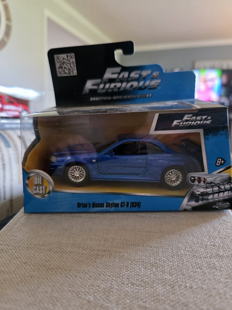 BRIAN'S NISSAN SKYLINE GT-R (R34) SILVER FAST & FURIOUS