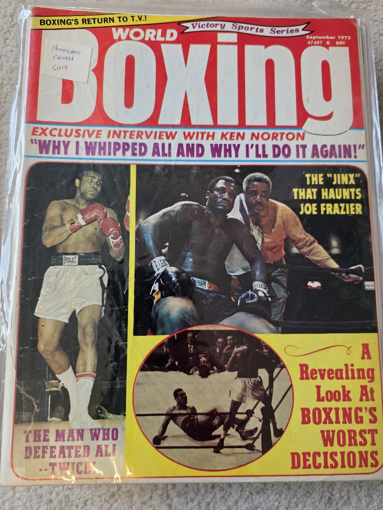 WOW!! 1973 World Boxing Magazine  Muhammad Ali
