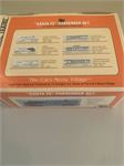 Lionel The Cat's Meow Village "Santa Fe" Passenger 6 Piece Wood Train Set