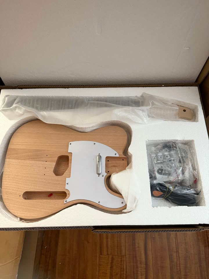 Brand New Acoustic Electric Guitar with Blank Headstock