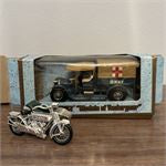 Lesney Matchbox “Models Of Yesteryear” Lot of Two (One w/ Box) - 1918 Crossley RAF Tender & 1914 Sunbeam