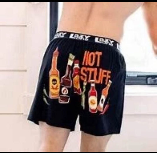 Huge Lot Retail Value $359.80 20 Pairs Lazy One Hot Stuff Boxers, Humorous Underwear, Novelty Boxer Shorts, Gag Gifts for Men- Medium