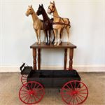1960's MARX Johnny West Chuck Wagon Toy and Horses