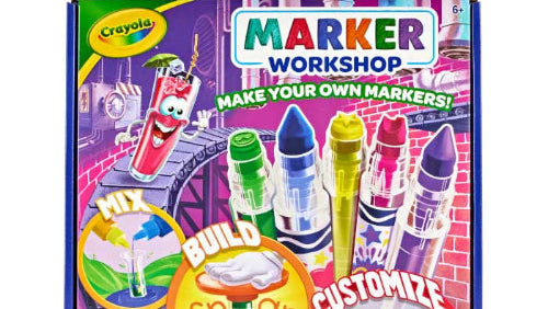Crayola Marker Workshop DIY Marker Maker Kit 55pc Make 20 Markers Kids Craft