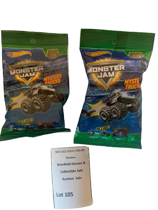 Hot Wheels 2018 Monster Jam Mystery Trucks Series 3 NEW sealed lot of 2