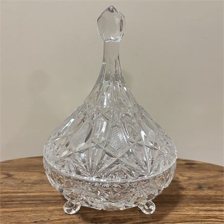 VINTAGE Cut Crystal Decanter - 9.5" H