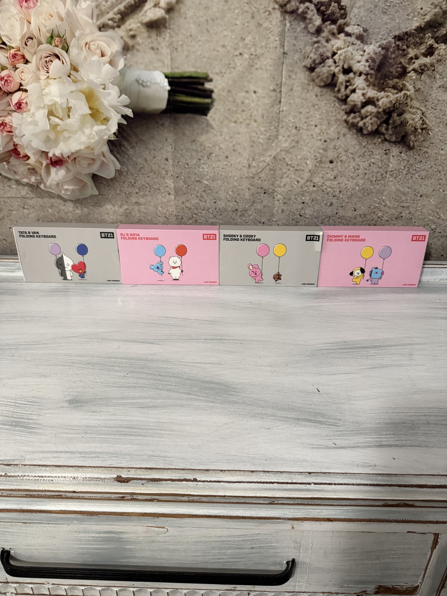 BT21 Line Friends Foldable Keyboard Choose Character