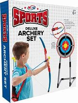 NSG Sports Junior ARCHERY Set Deluxe Bow & Arrows Freestanding Target Boys BRAND NEW JS6030