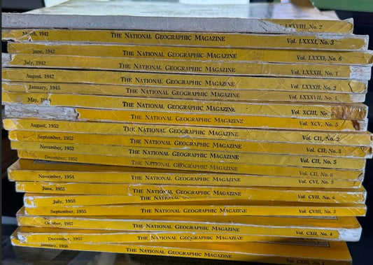 Vintage National Geophraphic Magazines