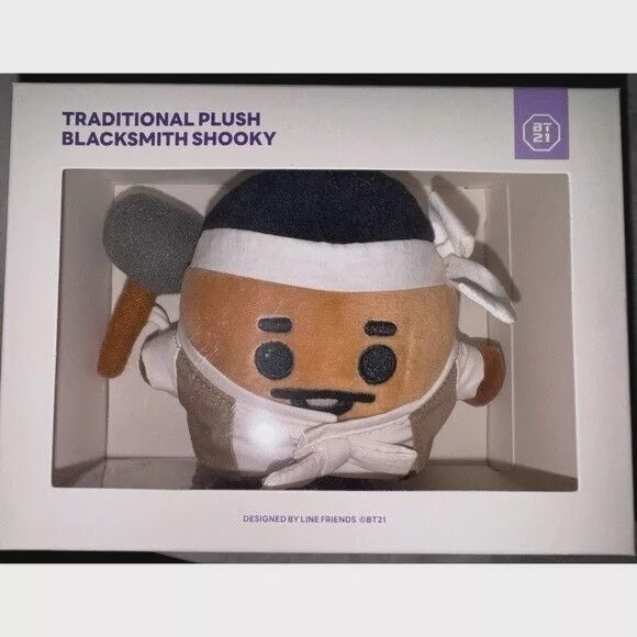 BT21 Tradition Plush Blacksmith Shooky KPOP NIB