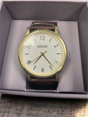 BREDA "Andrew" Men's Wristwatch Model 8169 With Box pre owned