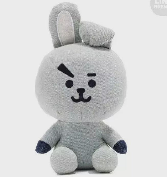 BTS BT21 Line Friends 10" Denim Plush Cooky ..New w/Tags KPOP