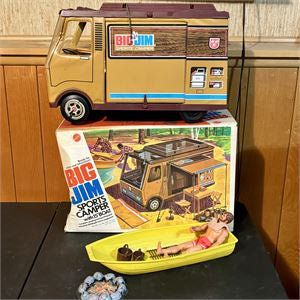 1972 BIG JIM Sports Camper w/ Boat & accessories