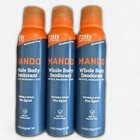 3 Lume Mando Men's Whole Body Deodorant Invisible Spray Pro Sport 3.6oz Each