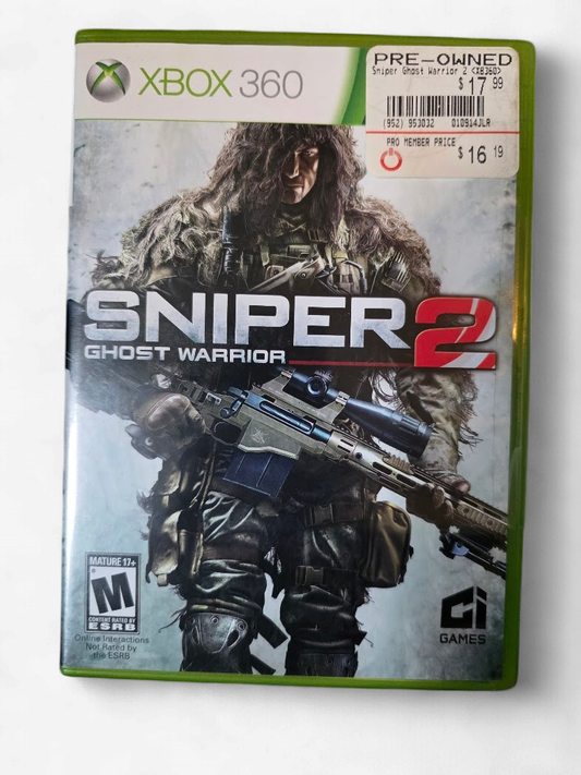 Sniper 2 Ghost Warrior (Microsoft Xbox 360, 2013) Complete