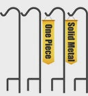 BEAU JARDIN 4 Pack Shepherd Hook 37 Inch One Piece Structure No Assembly Requ...