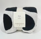 Threshold Black & White Reversible Knit Geo Print Throw Blanket