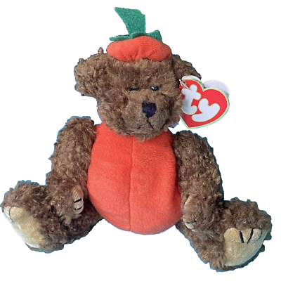 TY 1993 PETER the PUMPKIN BEAR ATTIC TREASURES