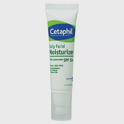 Cetaphil Daily Facial Moisturizer with Sunscreen SPF 50 Dry to Normal Skin 1.7 fl oz