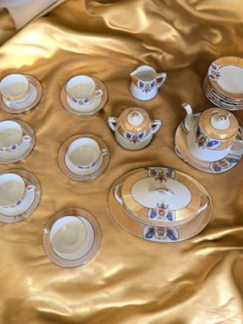 Vintage Noritake Tea Set - Teacups, Saucers, Tea Pot, Creamer, Sugar Bowl & More
